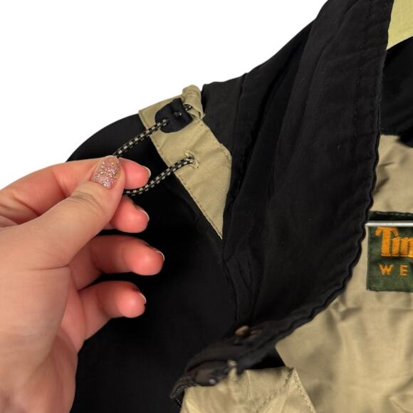 Timberland Vintage Y2K Full Zip Hooded Utility Cargo Windbreaker Jacket Sz Large - Picture 12 of 15